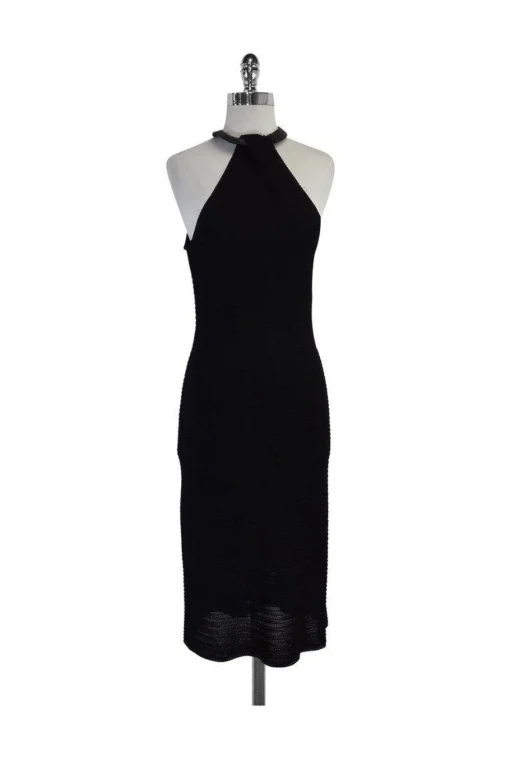 Ralph Lauren Black Label - Black Knit High Neck Dress Sz L
