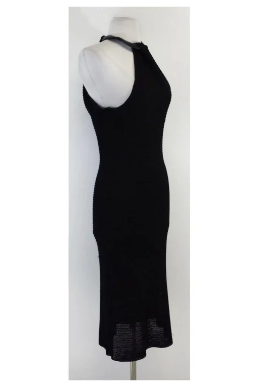 Ralph Lauren Black Label - Black Knit High Neck Dress Sz L