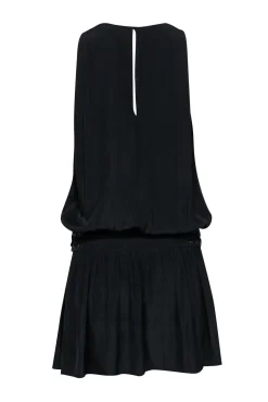 Ramy Brook - Black Lace-Up Drop Waist 
