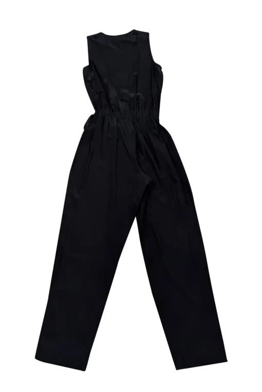 Ramy Brook - Black Silk Blend Wrap Bodice Jumpsuit Sz XS