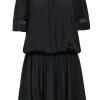 Ramy Brook - Black Silk Off-the-Shoulder Fitted Dress Sz M