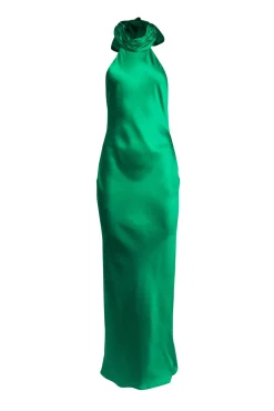 Ramy Brook - Green Satin High Neck 