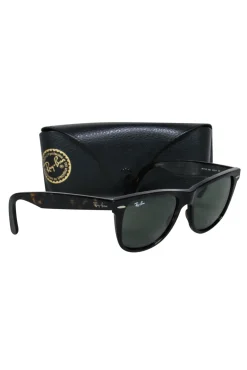 Ray Ban - Brown Tortoise Front w/ Red Leg Sunglasses