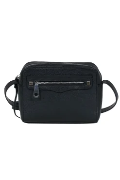 Rebecca Minkoff - Black Square Pebbled Leather Crossbody