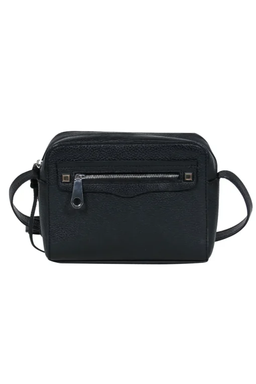 Rebecca Minkoff - Black Square Pebbled Leather Crossbody