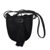 Rebecca Minkoff - Black Suede & Leather Bucket Crossbody