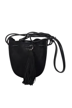 Rebecca Minkoff - Black Suede & Leather Bucket Crossbody