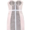 Rebecca Minkoff - Blush Pink, Grey, & White Cocktail Dress Sz 0