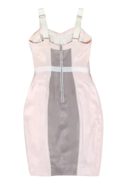Rebecca Minkoff - Blush Pink, Grey, & White Cocktail Dress Sz 0