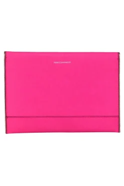 Rebecca Minkoff - Hot Pink Envelope Clutch w/ Zipper Trim
