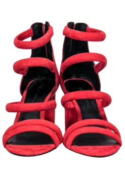 Rebecca Minkoff - Red Suede Strappy Pumps Sz 6
