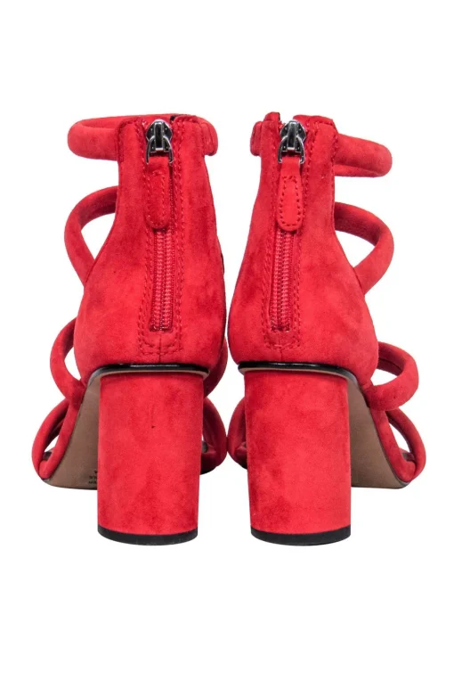 Rebecca Minkoff - Red Suede Strappy Pumps Sz 6