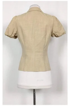 Rebecca Taylor - Beige Short Sleeve Blazer Sz 6