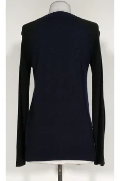 Rebecca Taylor - Black & Navy Rhinestone Sweater Sz XS