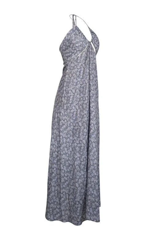 Rebecca Taylor - Black & Purple Floral Print Sz 12