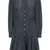 Rebecca Taylor - Black & White Polka Dot Long Sleeve Dress Sz 10