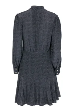 Rebecca Taylor - Black & White Polka Dot Long Sleeve Dress Sz 10
