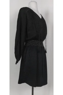 Rebecca Taylor - Black Animal Print Dress Sz 6
