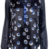 Rebecca Taylor - Black Blouse w/ Floral Print Sz 8