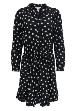 Rebecca Taylor - Black Silk Dress w/ Floral Print Sz 4