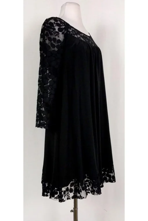 Rebecca Taylor - Black Silk Lace Dress Sz 6