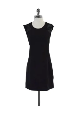 Rebecca Taylor - Black Textured Sheath Dress Sz 6