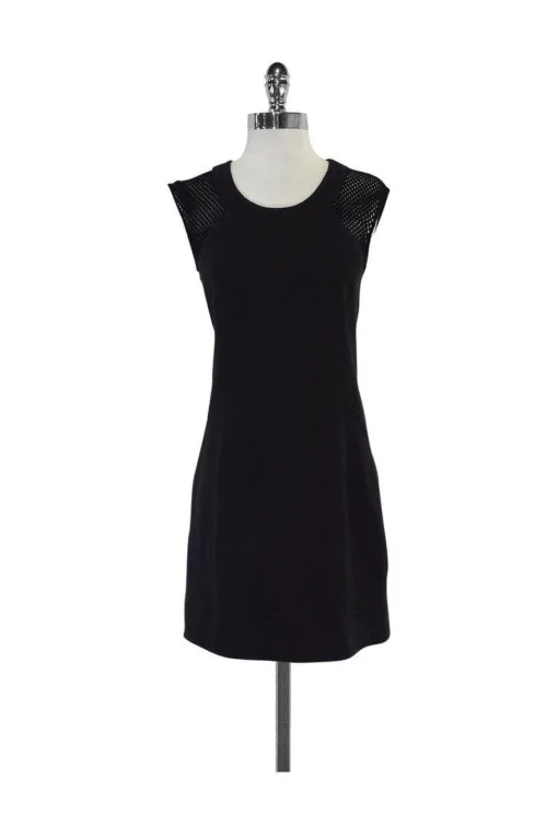 Rebecca Taylor - Black Textured Sheath Dress Sz 6