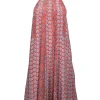 Rebecca Taylor - Coral, Red, & Blue Floral Print Silk Cami Dress Sz 8