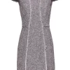 Rebecca Taylor - Cream & Multi Woven Tweed Sheath Dress Sz 4