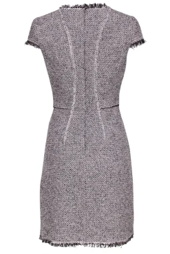 Rebecca Taylor - Cream & Multi Woven Tweed Sheath Dress Sz 4