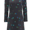 Rebecca Taylor - Gray & Blue Tulip Long Sleeved Dress Sz 2