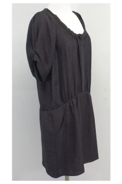 Rebecca Taylor - Grey Animal Print Silk Dress Sz 8