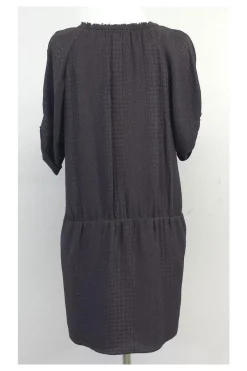 Rebecca Taylor - Grey Animal Print Silk Dress Sz 8