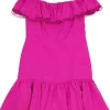 Rebecca Taylor - Hot Pink Off-the-Shoulder Dress Sz 10