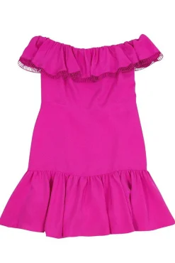 Rebecca Taylor - Hot Pink Off-the-Shoulder Dress Sz 10