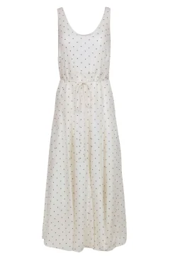 Rebecca Taylor - Ivory & Black Polka Dot Sleeveless Dress Sz 2