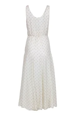 Rebecca Taylor - Ivory & Black Polka Dot Sleeveless Dress Sz 2