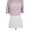 Rebecca Taylor - Lavender Pleated Crop Top Sz 0