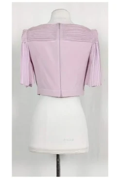 Rebecca Taylor - Lavender Pleated Crop Top Sz 0
