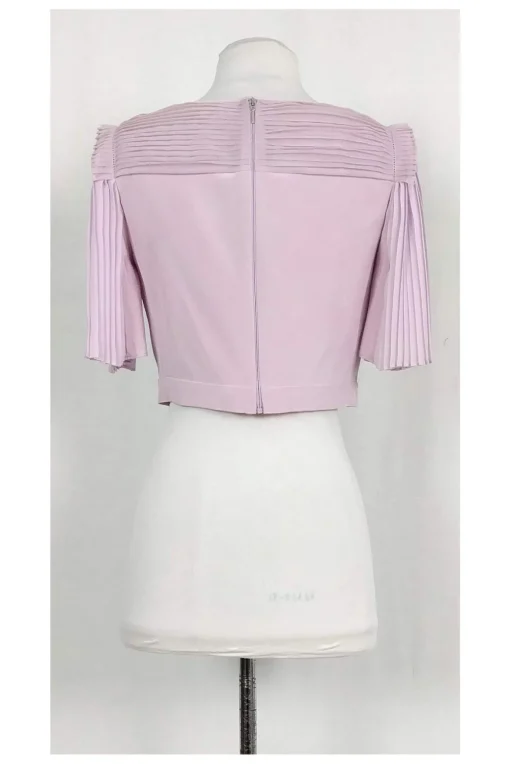 Rebecca Taylor - Lavender Pleated Crop Top Sz 0