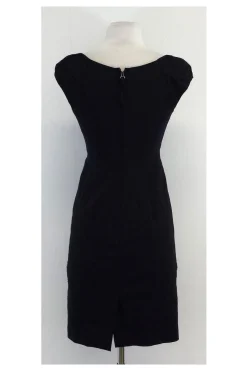 Rebecca Taylor - Navy Cap Sleeve Rosette Dress Sz 0