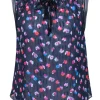 Rebecca Taylor - Navy w/ Multi Color Floral Print Top Sz 8