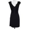 Rebecca Taylor - Navy Wool & Silk Ruffle Sleeveless Dress Sz 2