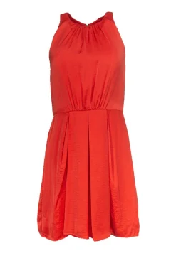 Rebecca Taylor - Orange A-Line Dress w/ Front Pleats Sz 6