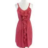Rebecca Taylor - Pink Diamond Print Silk Dress Sz 2