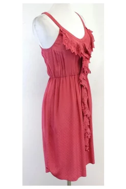 Rebecca Taylor - Pink Diamond Print Silk Dress Sz 2