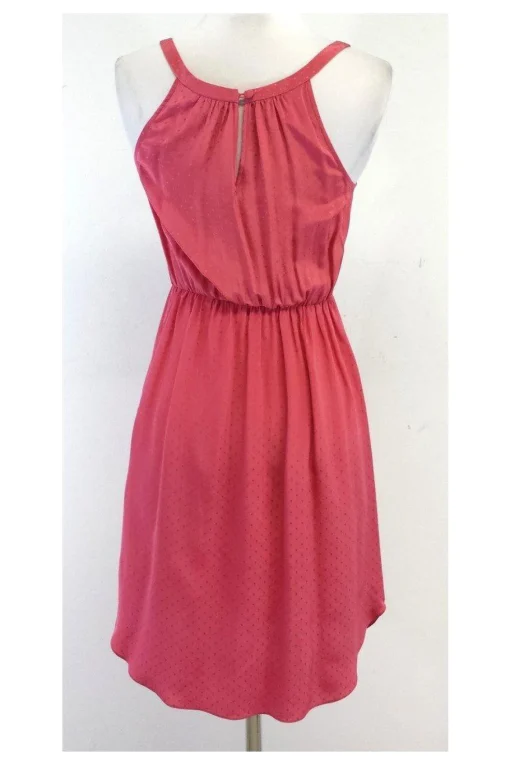 Rebecca Taylor - Pink Diamond Print Silk Dress Sz 2