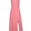 Rebecca Taylor - Pink Swiss Dot Sleeveless Maxi Dress Sz 14
