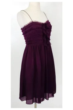 Rebecca Taylor - Plum Raven Silk Dress Sz 10