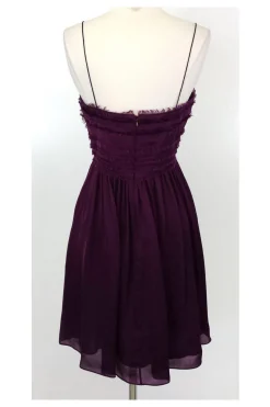 Rebecca Taylor - Plum Raven Silk Dress Sz 10